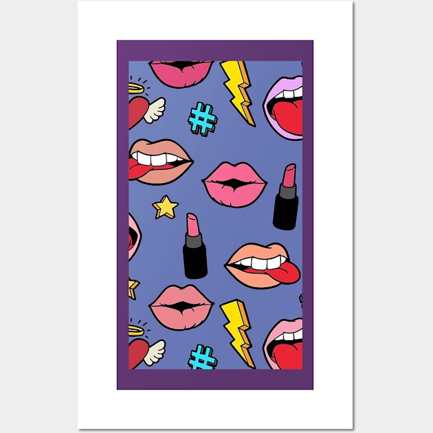 Makeup Sticker Wall Art by artforrart